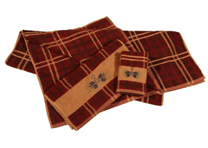 Image for Plaid 2 Pc Towel Set