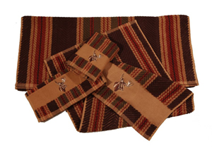 Image for Striped Moose 3 Pc Towel Set