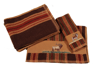 Image for Striped 3 Pc Elk Towel Set