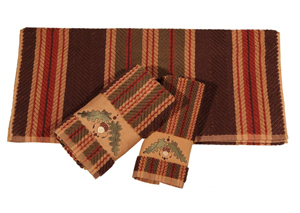 Image for Striped 3 Pc Acorn Towel Set