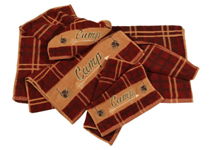 Image for Plaid 3 Pc Camp Towel Set