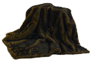 Image for Faux Brown Mink Skin Throw