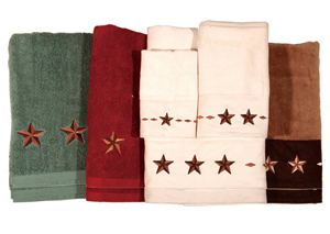 Image for Cream 3 Pc Embroidered Star Towel Set