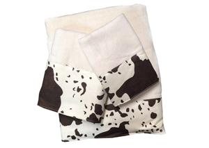 Image for 3 Pc Cowhide Design Towel Set
