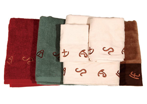 Image for Cream 3 Pc Embroidered Brand Towel Set
