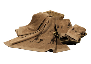 Image for Mocha 3 Pc Embroidered Team Roping Towel Set
