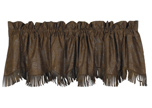Image for Caldwell Faux Tooled Leather Valance