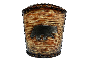 Image for Rustic Bear Waste Basket