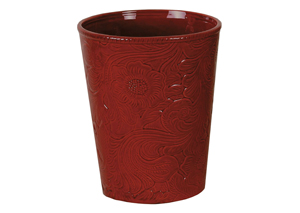 Image for Savannah Red Waste Basket