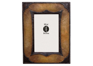 Image for 4' x 6' Resin Tan Cowhide Picture Frame