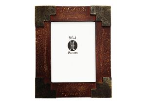 Image for Red Southwest Picture Frame w/Santa Fe Edges