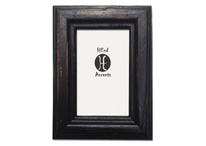 Image for 4' x 6' Black Distressed Wood Picture Frame