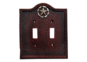 Image for Lone Star Double Switch Plate Cover