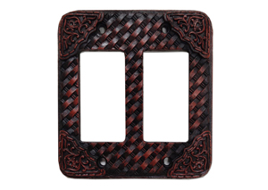 Image for Woven Double Rocker Plate Cover