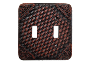 Image for Woven Double Switch Plate Cover