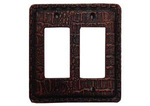 Image for Gator Crocodile Double Rocker Plate Cover