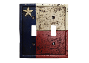 Image for Texas Flag Double Switch Plate Cover