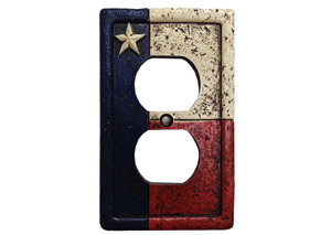Image for Texas Flag Single Outlet Cover