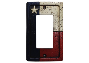 Image for Texas Flag Single Rocker Plate Cover