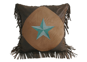 Image for Laredo Turquoise Diamond Star Pillow