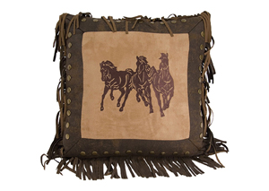 Image for Ocala II Embroidered Running Horse Pillow
