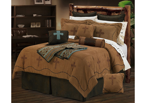 Image for Crosses 7 Pc Queen Comforter Set