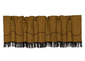 Image for Barbwire Natural Valance w/Fringe