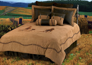 Image for Team Roping 7 Pc Full Comforter Set