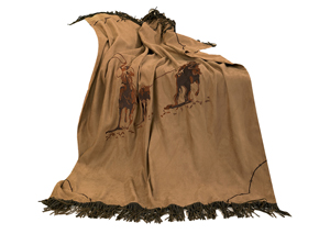 Image for Team Roping Embroidered Throw