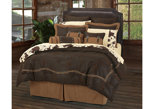 Image for Barbwire Chocolate 7 Pc King Comforter Set