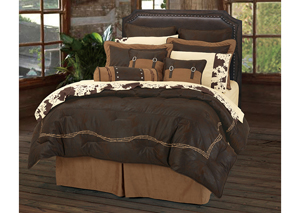 Image for Barbwire Chocolate 5 Pc Twin Comforter Set