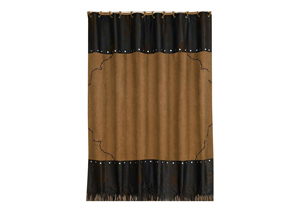 Image for Chocolate Barbwire Shower Curtain