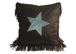Image for Cheyenne Turquoise Tooled Leather Star