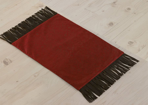 Image for Cheyenne Red Faux Leather Placemat