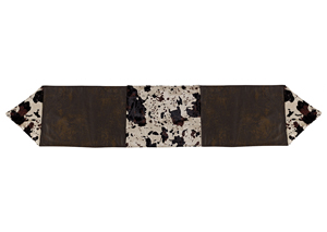 Image for Caldwell Table Runner w/Tooled Leather & Conchos