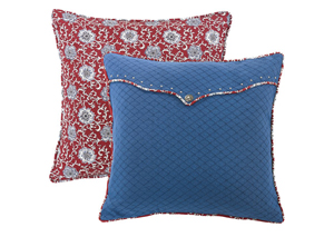 Image for Bandera Blue Envelope Euro Sham