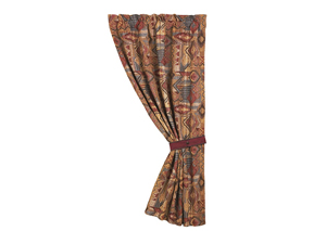Image for Ruidoso Southwest Patchwork Curtain w/Tieback