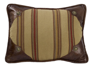 Image for Ruidoso Oblong Striped Pillow w/Scalloped Corners