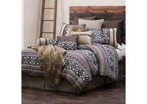 Image for Tucson 5 Pc Navajo Geometric Pattern Full Comforter Set