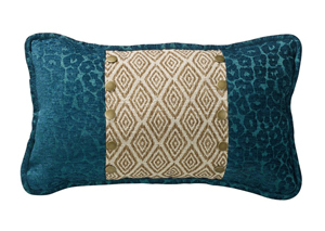 Image for Alamosa Oblong Ikat & Leopard Print Pillow