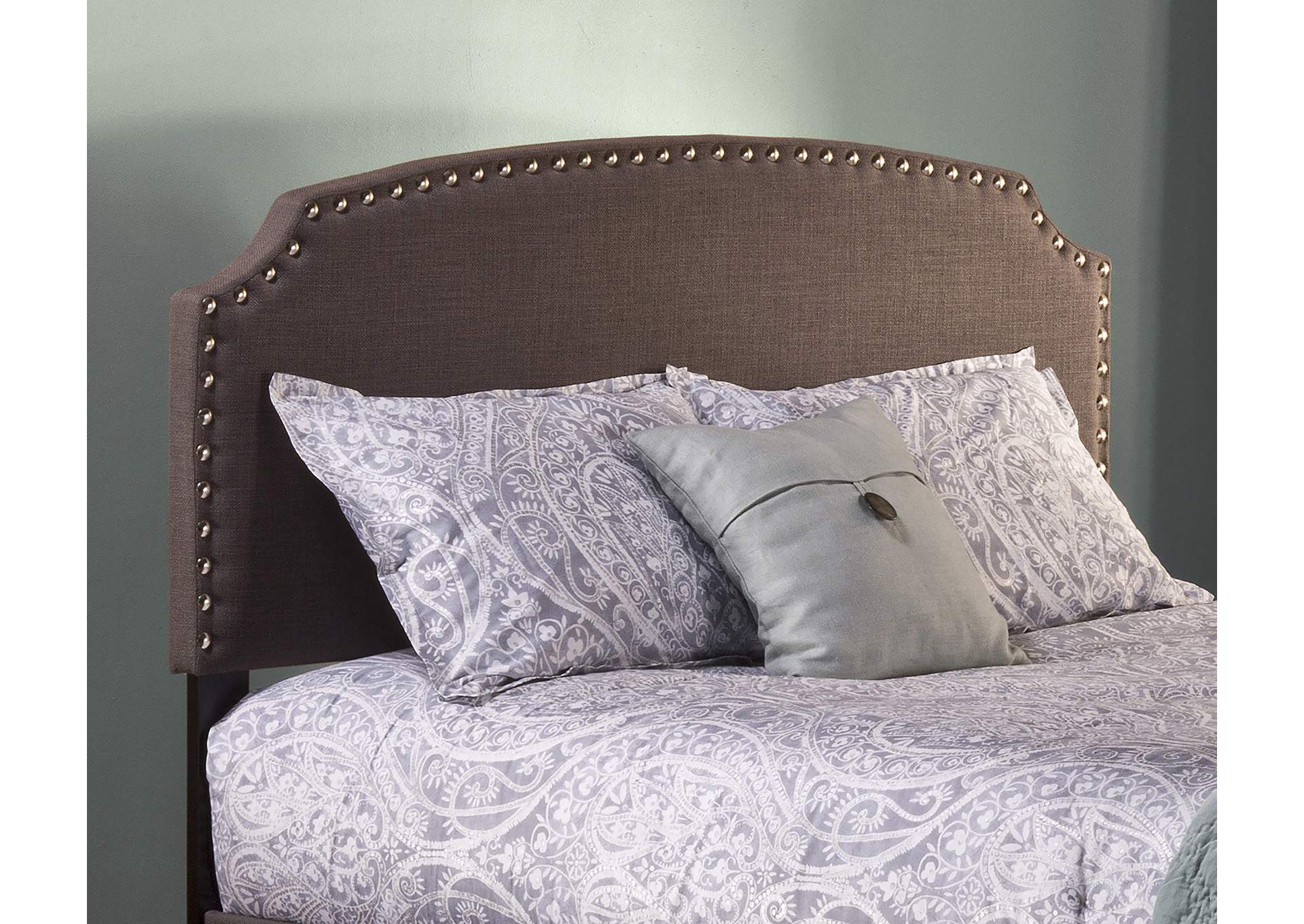 Lani Twin Headboard w/Frame - Dark Linen Gray,Hillsdale