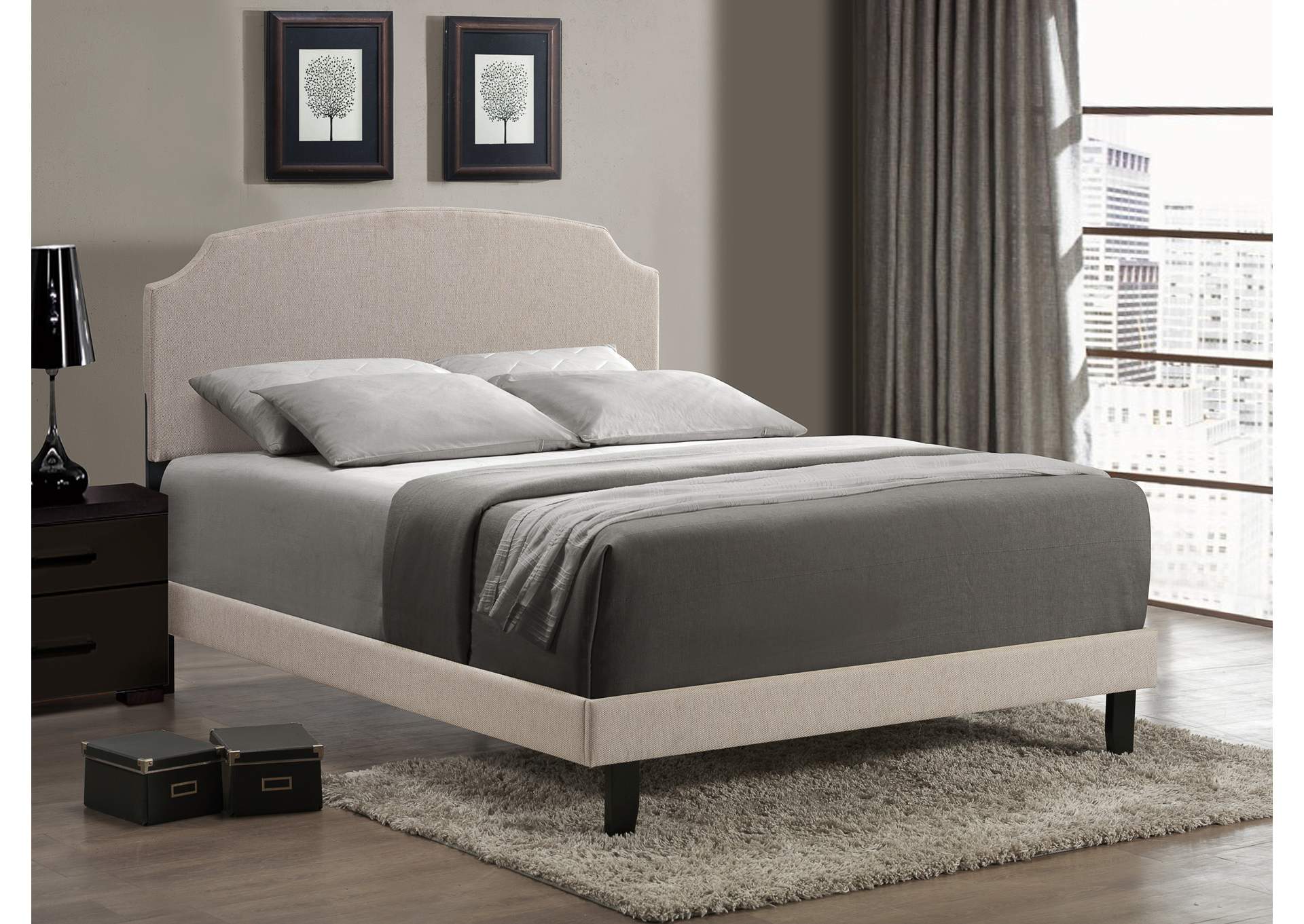 Lawler Queen Bed Set w/Rails,Hillsdale