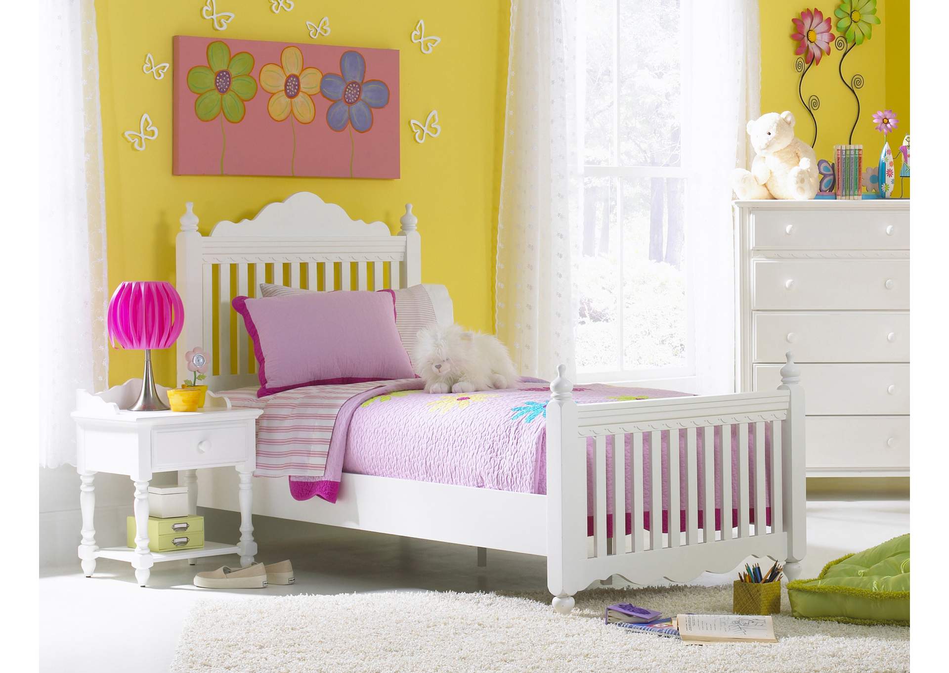 Lauren Full Bed w/Rails,Hillsdale