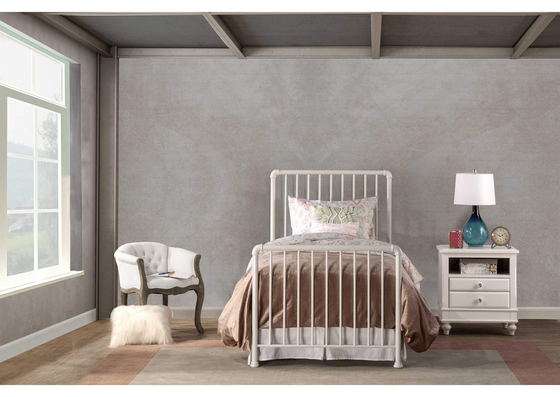 Brandi Twin Bed with Frame,Hillsdale