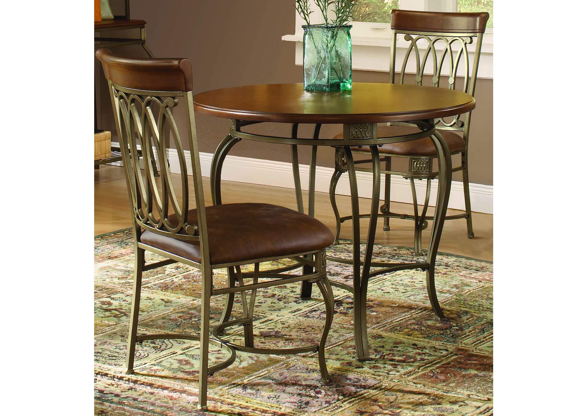Montello Brown 3-Piece Dining Set,Hillsdale