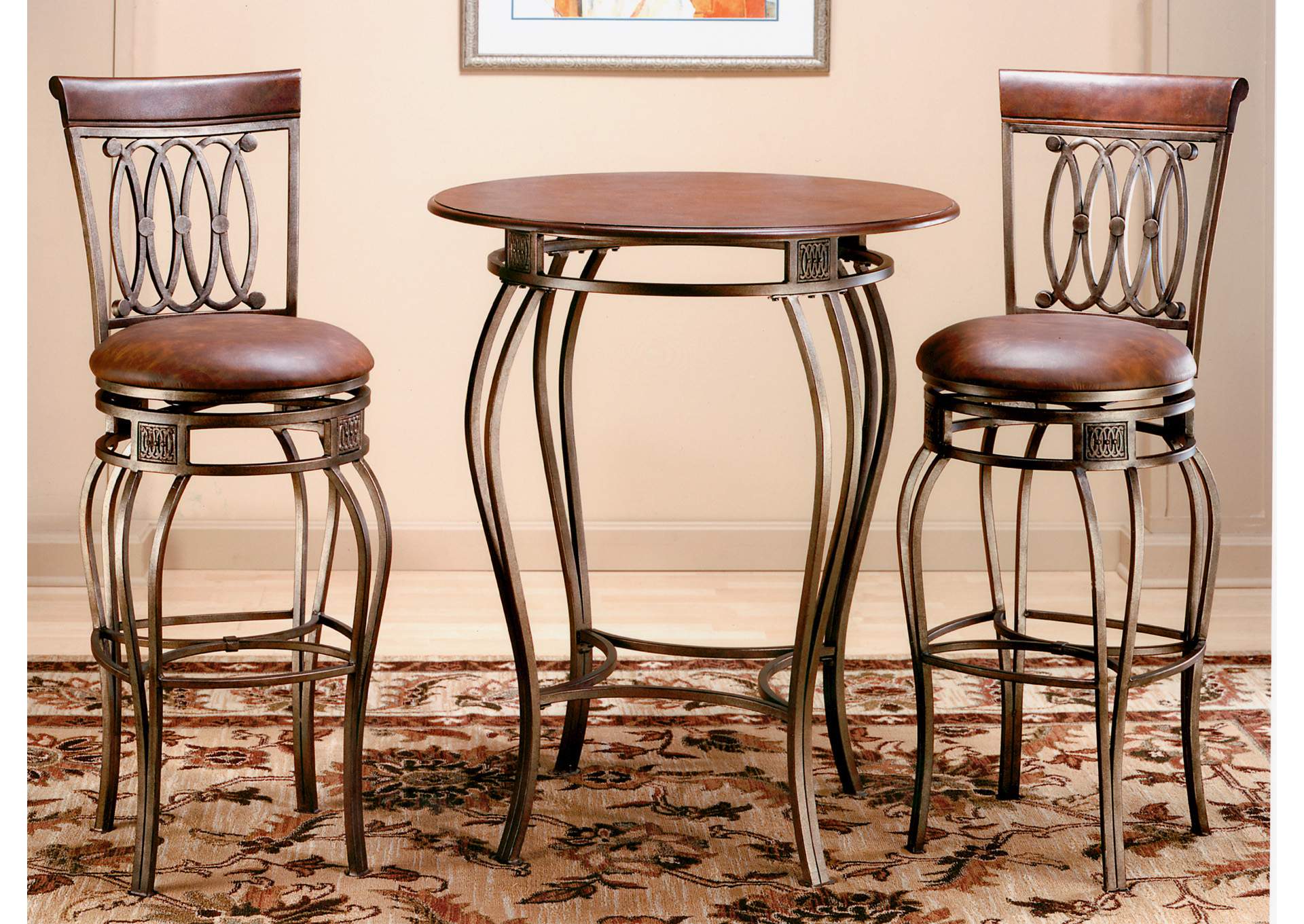 Montello Brown 3-Piece Bistro Set,Hillsdale