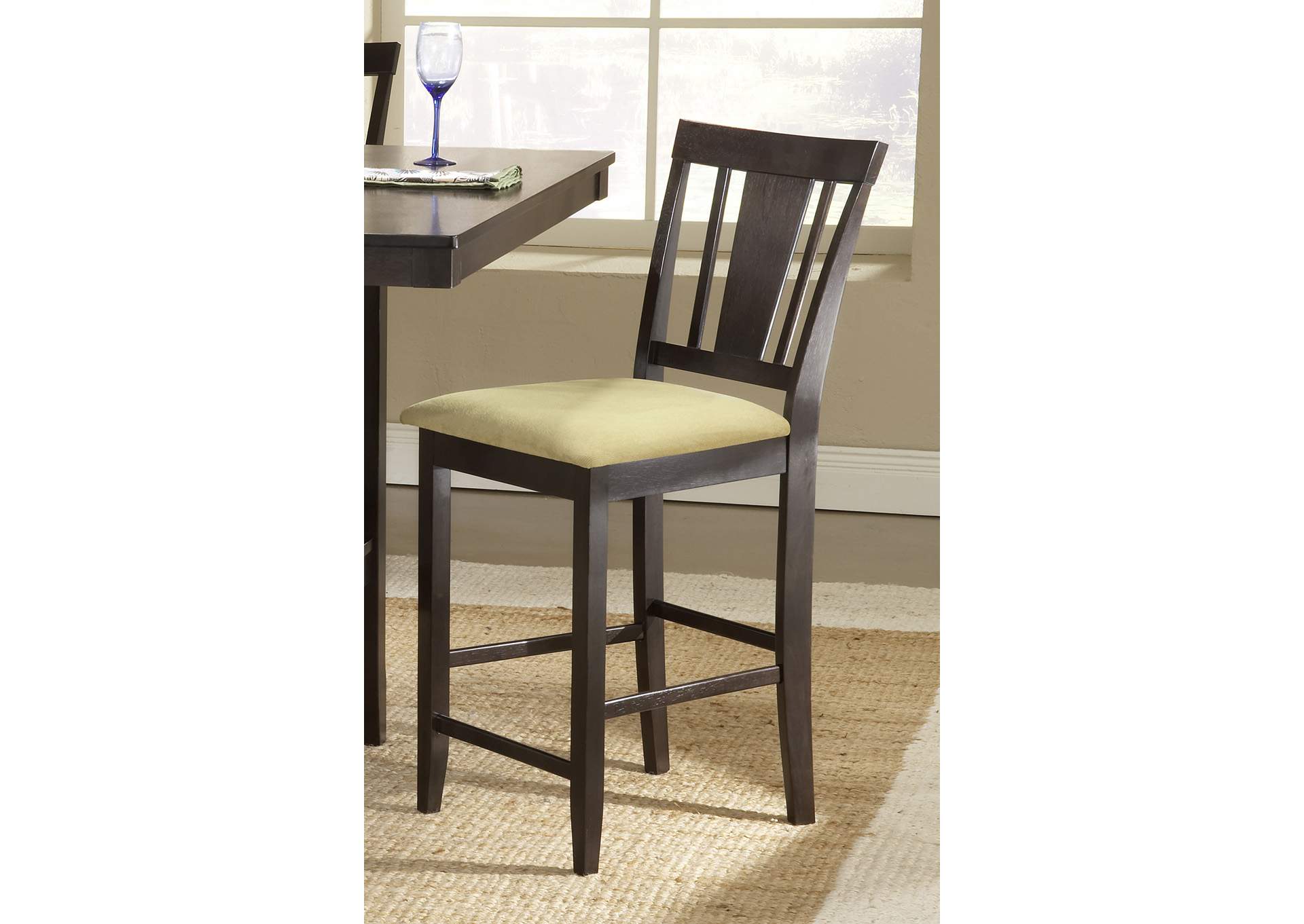Arcadia Beige Non-Swivel Counter Stool,Hillsdale