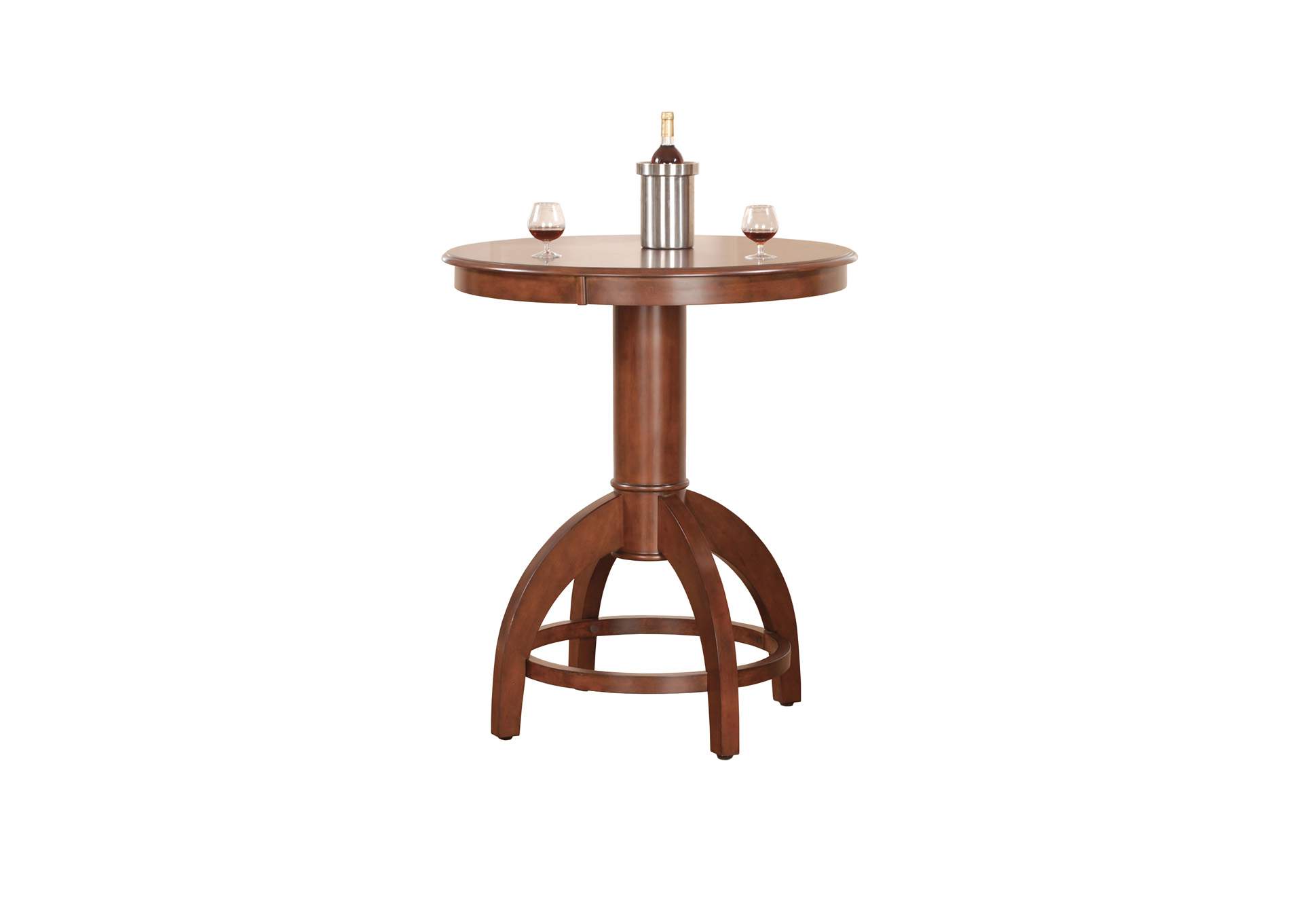 Palm Springs Medium Brown Cherry Bar Height Dining Table,Hillsdale