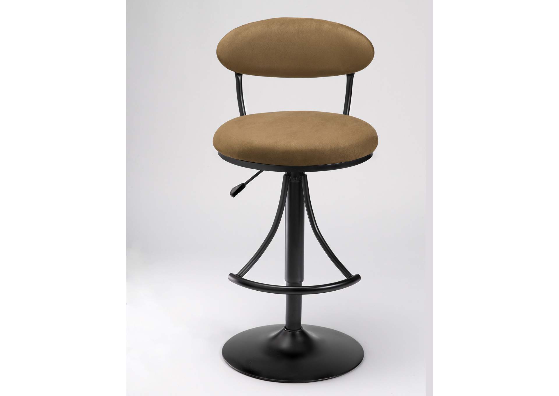 Venus Swivel Bar Stool - Bear Suede,Hillsdale