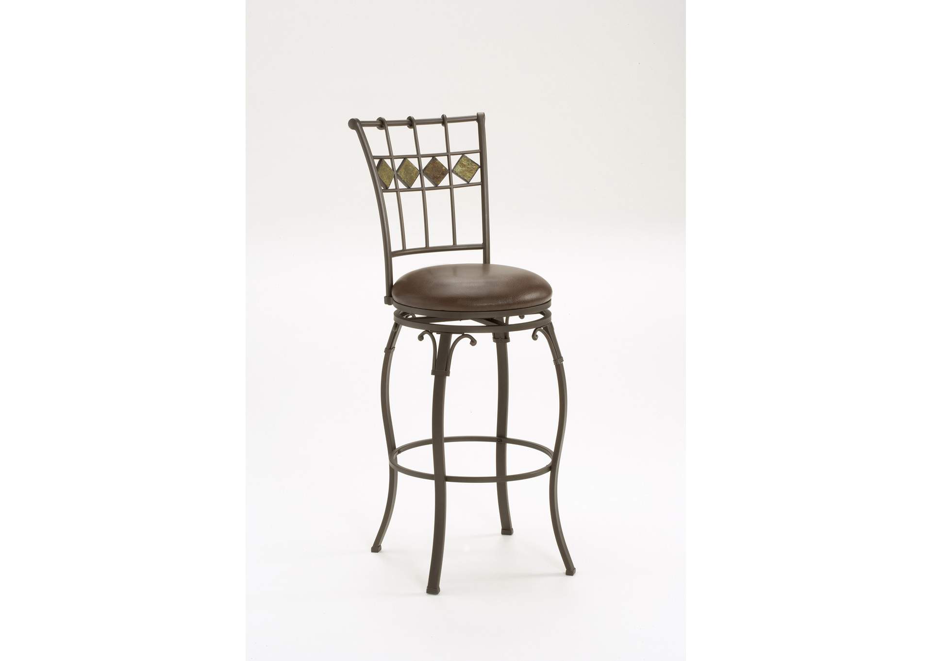 Lakeview Swivel Counter Stool - Slate Accent,Hillsdale